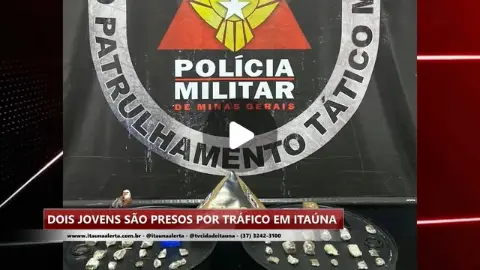 Dois jovens presos por tráfico de drogas na Morada Nova
