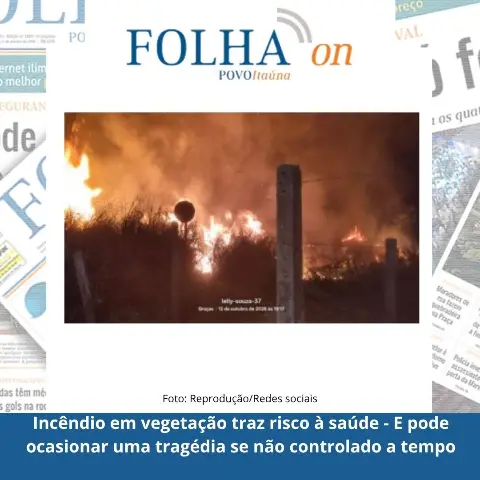 Incêndio em mata atrás do Hospital Manoel Gonçalves mobiliza Bombeiros