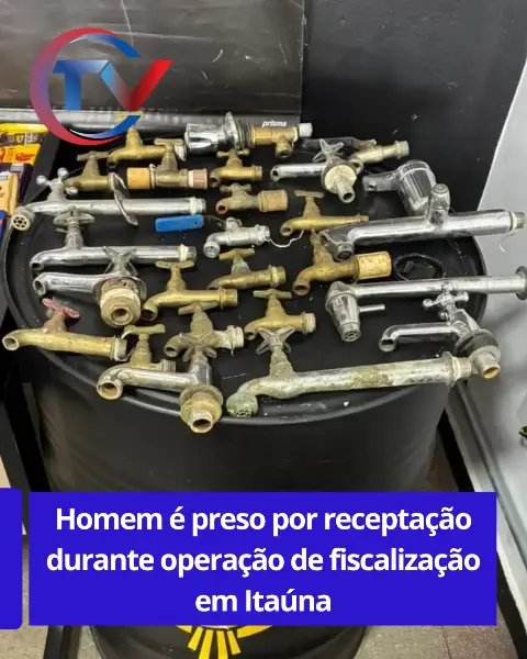 Homem preso por receptação na Operação Circuito Fechado