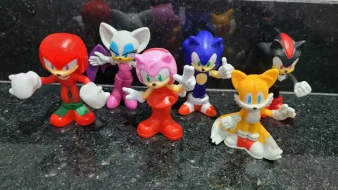 Coleção Completa Sonic Burguer King 2025 - 6 bonecos (novos)