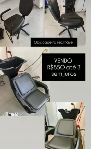 Vendo lavatório e cadeira