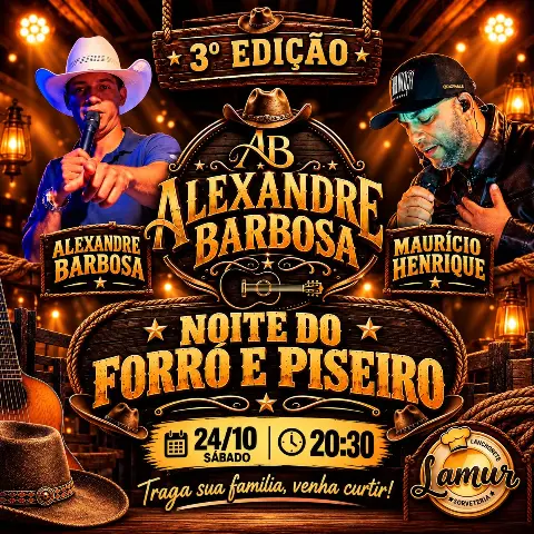 Show de Forró no Brejo Alegre – sábado, 24 de outubro