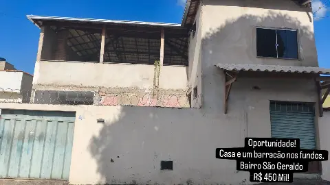Casa à venda no bairro São Geraldo – R$ 450 mil
