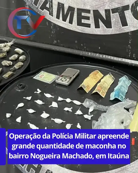 PM apreende drogas no bairro Nogueira Machado