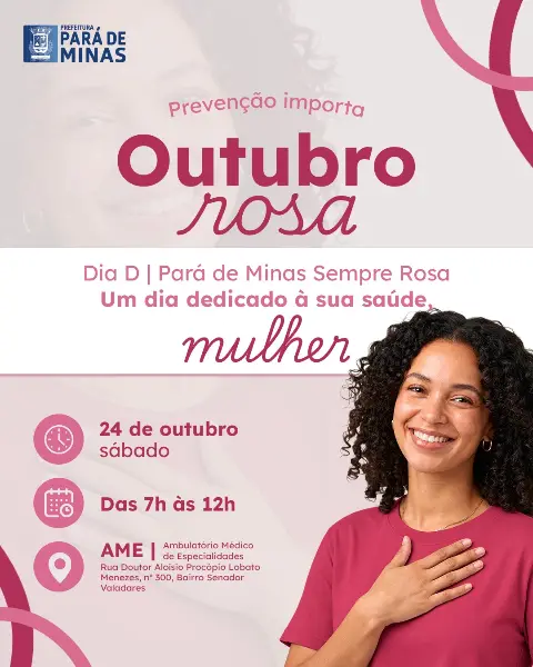 Dia D Outubro Rosa – 24 de outubro