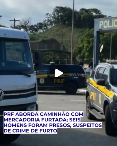 PRF prende seis homens com caminhão roubado em Juatuba
