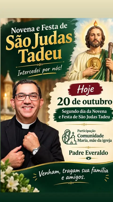 Novena e Festa de São Judas Tadeu na Paróquia Santa Ana
