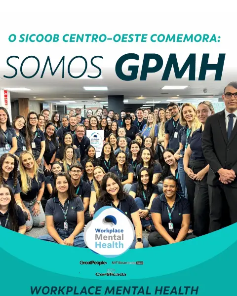Sicoob Centro-Oeste recebe selo por ações de cuidado com a saúde mental