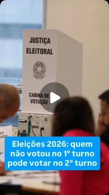 Segundo turno: quem não votou no 1o turno pode votar em 25/10