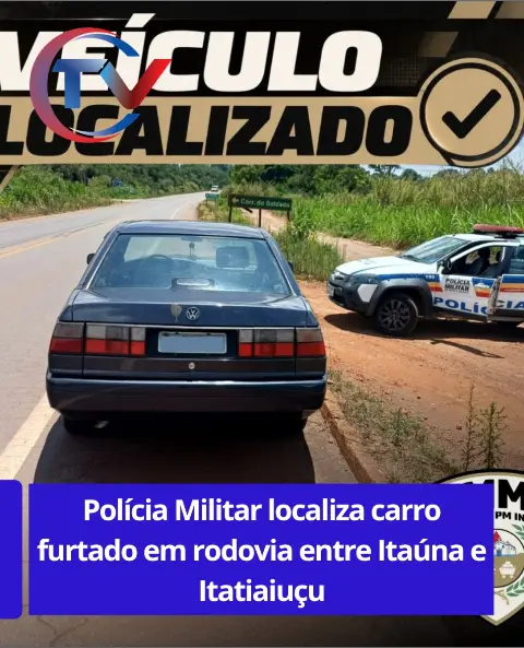 VW Santana furtado é localizado pela Polícia Militar