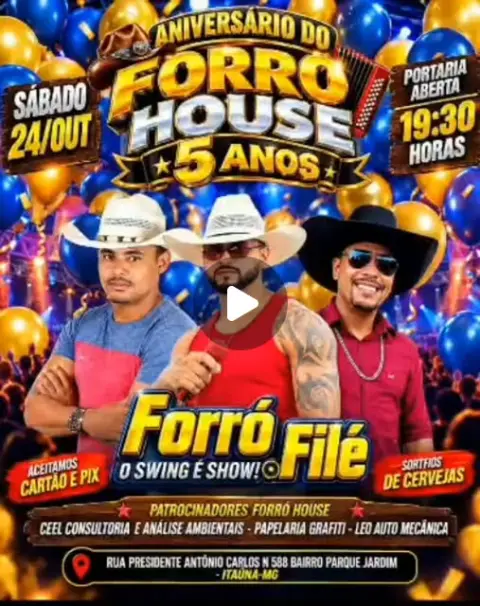 Forró House 5 anos com Forró Filé neste sábado