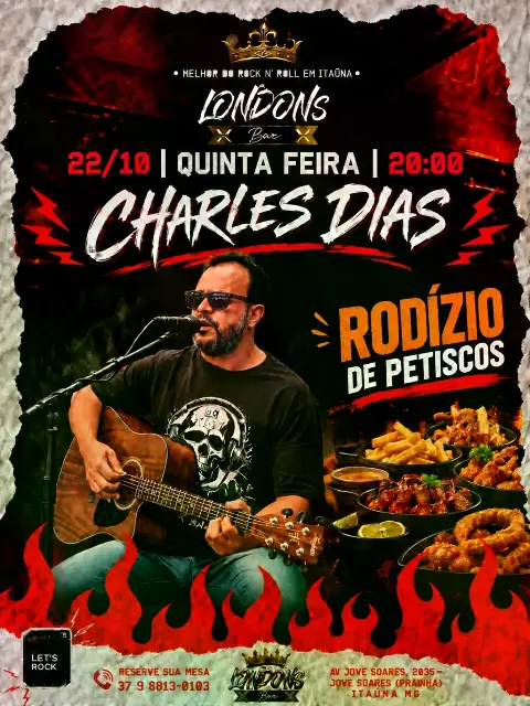 Quinta de Rock com Charles Dias no London's Bar