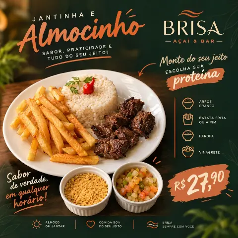 Brisa Açaí e Bar no Kota 807: almoço por R$ 27,90
