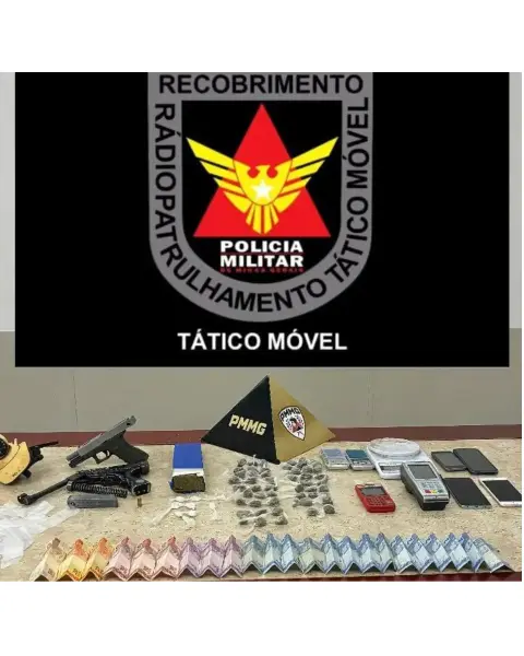 Jovem de 19 anos é preso com drogas e arma no Alto do Rosário, em Itaúna