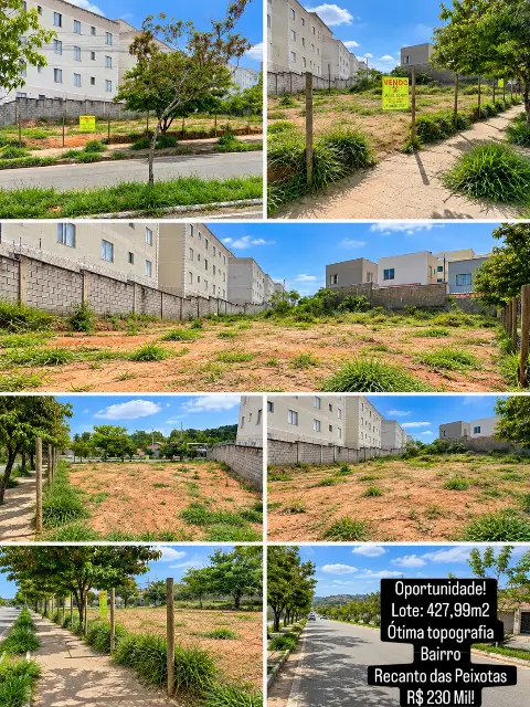 Lote 427 m2 à venda no Recanto das Peixotas