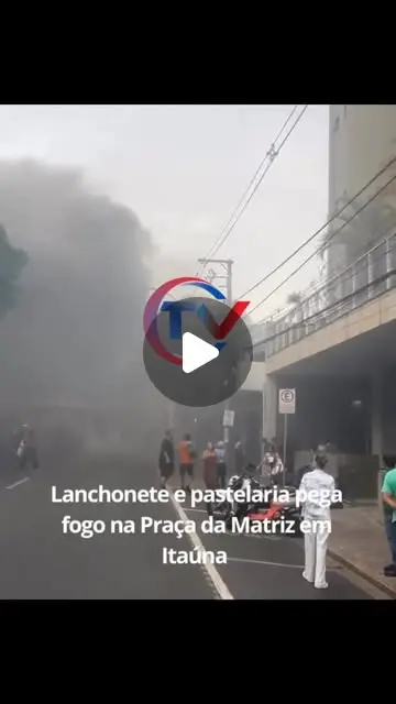 Incêndio atinge lanchonete e pastelaria na Praça da Matriz