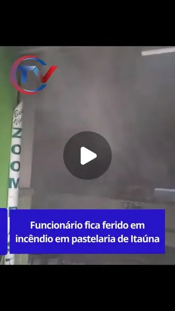 Incêndio em pastelaria no Centro de Itaúna deixa funcionário ferido