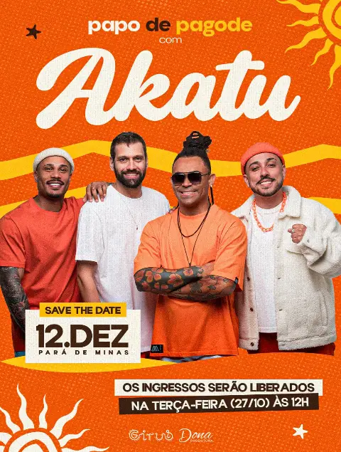 Papo de Pagode com Akatu – Pará de Minas, 12/12
