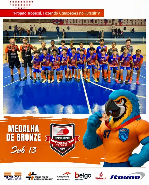 Tropical Futsal – Atletas conquistam 3o lugar