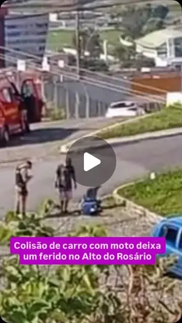 Acidente de trânsito deixa motociclista ferido no Alto do Rosário