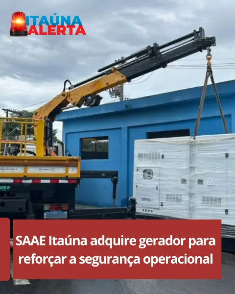 SAAE de Itaúna adquire novo grupo gerador de energia