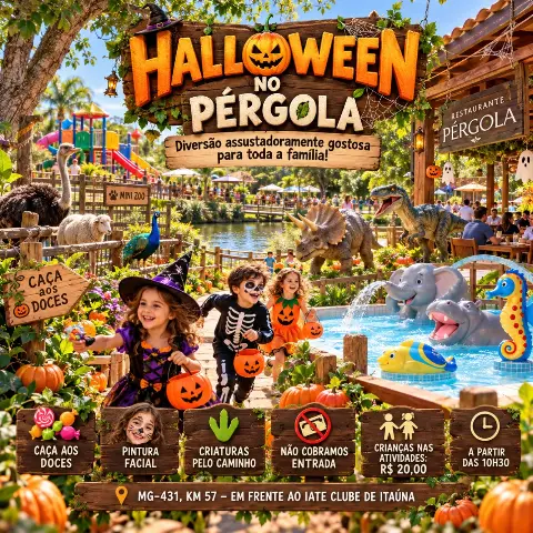Halloween no Pérgola – sábado, 31 de outubro