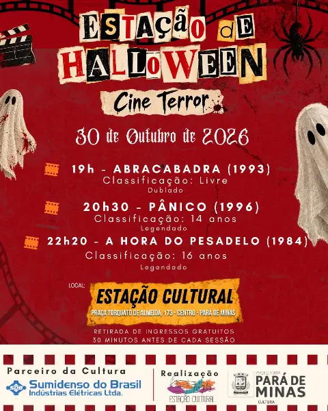 Estação de Halloween – Cine Terror na Estação Cultural