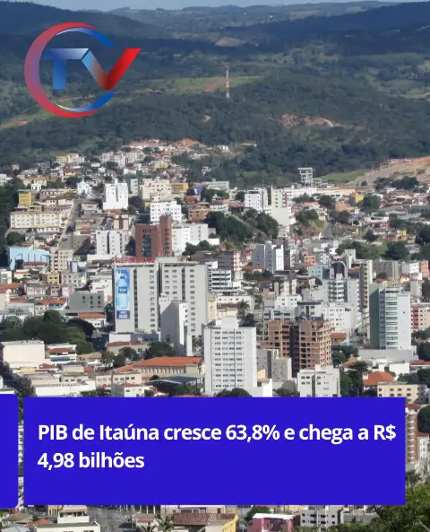 PIB de Itaúna cresce 63,8% e atinge R$ 4,98 bilhões