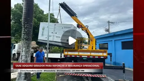 SAAE adquire gerador para reforçar a segurança operacional