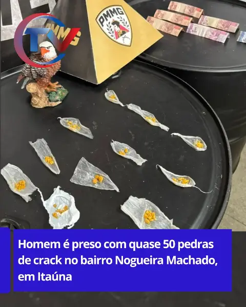 Homem preso por tráfico de drogas no bairro Nogueira Machado