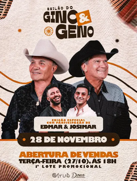 Bailão Gino & Geno na Girus – 28 de novembro