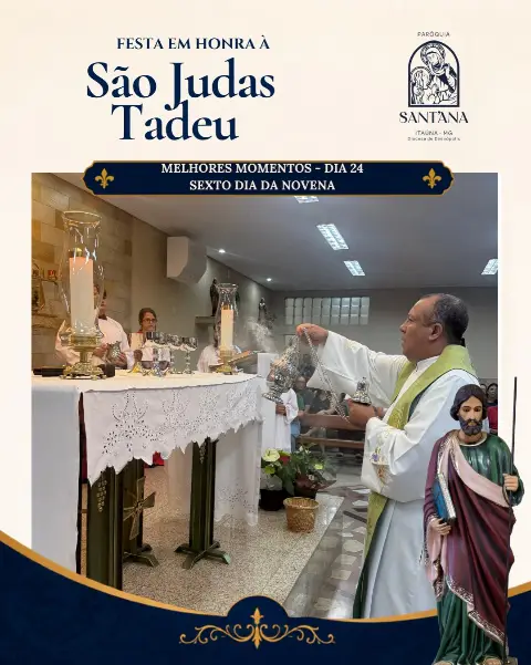 Celebração de São Judas Tadeu na Paróquia