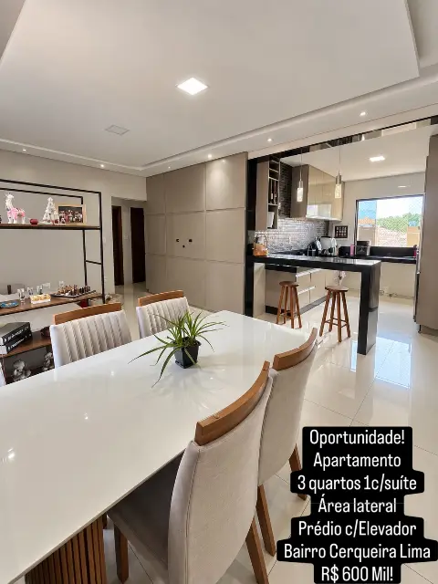 Apartamento 96 m2 com área externa à venda no Cerqueira Lima