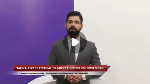 Festival de música gospel em Itaúna no dia 21 de novembro