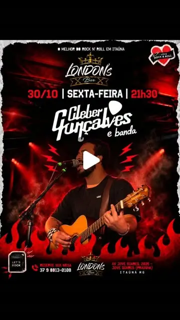 Cléber Gonçalves e Banda no London's Bar, sexta-feira