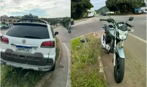 Motociclista fica ferido em acidente na MG-431, em Itaúna