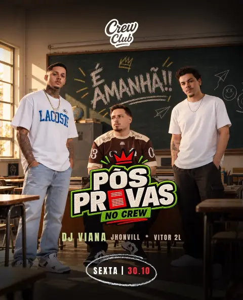 Crew Club: DJs Viana, Jhonvill e Vitor 2L