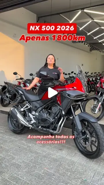 Honda NX 500 2026 – Apenas 1.800 km