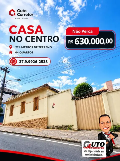 Casa 4 quartos à venda no Centro