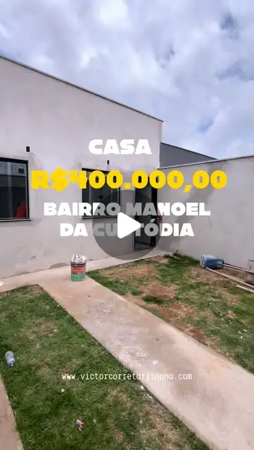 Casa 3 quartos à venda no Manoel da Custódia
