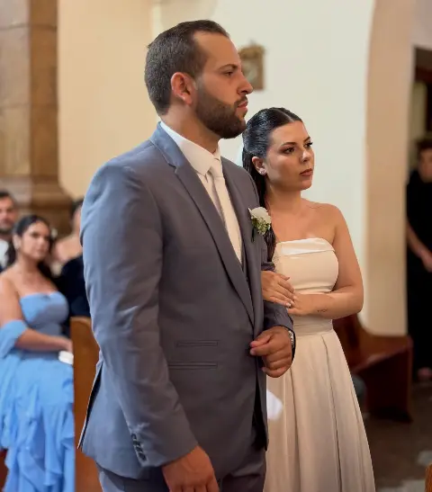 Cerimônia de casamento na Matriz São Sebastião