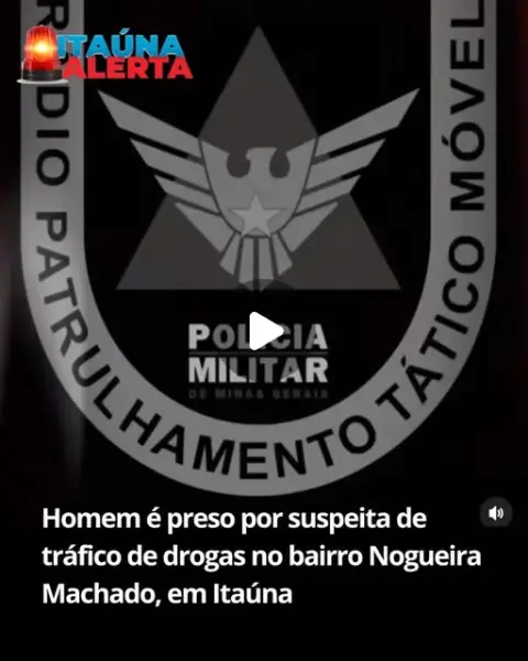 Homem preso por tráfico de drogas no Nogueira Machado