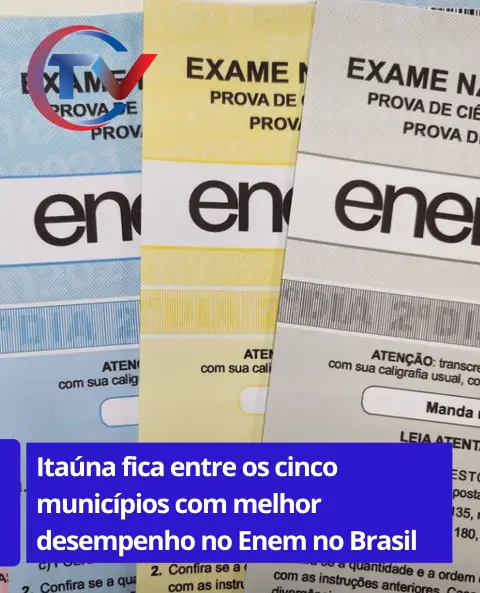 Itaúna é 5a no Enem e avança em segurança no ranking nacional