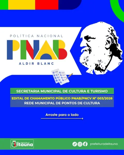 Prefeitura lança edital Cultura Viva com investimento de R$ 180 mil para reconhecer iniciativas culturais do município
