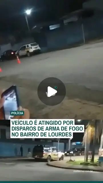 Veículo atingido por disparos no bairro de Lourdes